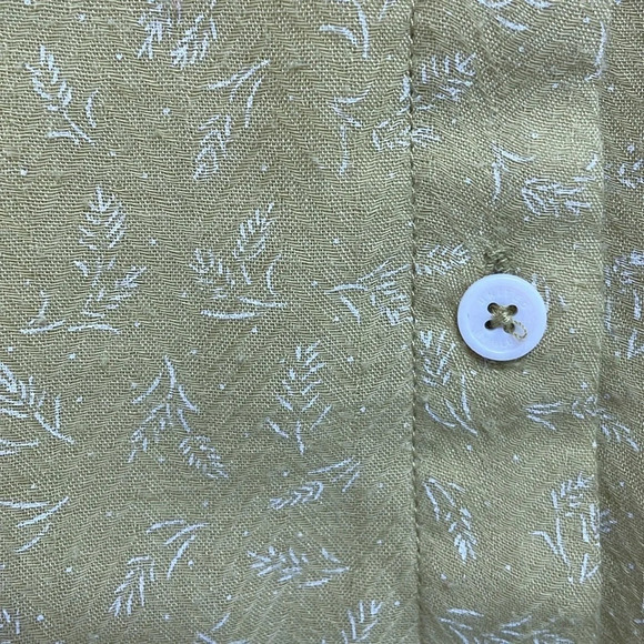 United By Blue Dress Women's X Large Yellow Floral Button Down Shirt Midi - Picture 9 of 16